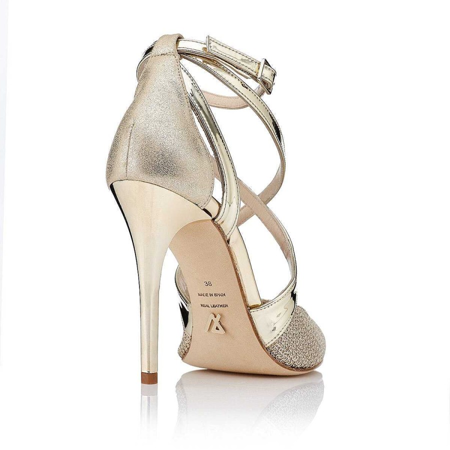 Todos Los Zapatos Just-ENE | Donatella Gold (10 Cm)