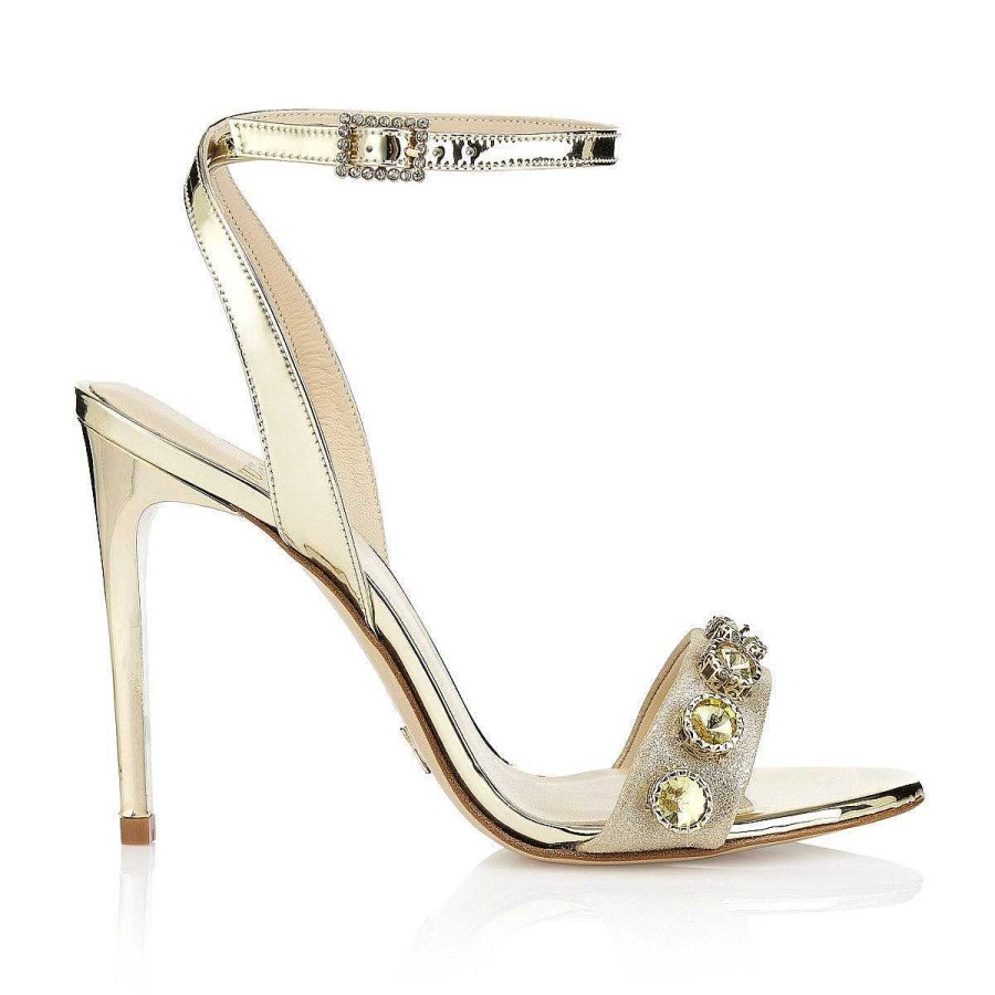 Todos Los Zapatos Just-ENE | Diamond Gold (10 Cm) - Modelo Exclusivo Por Encargo