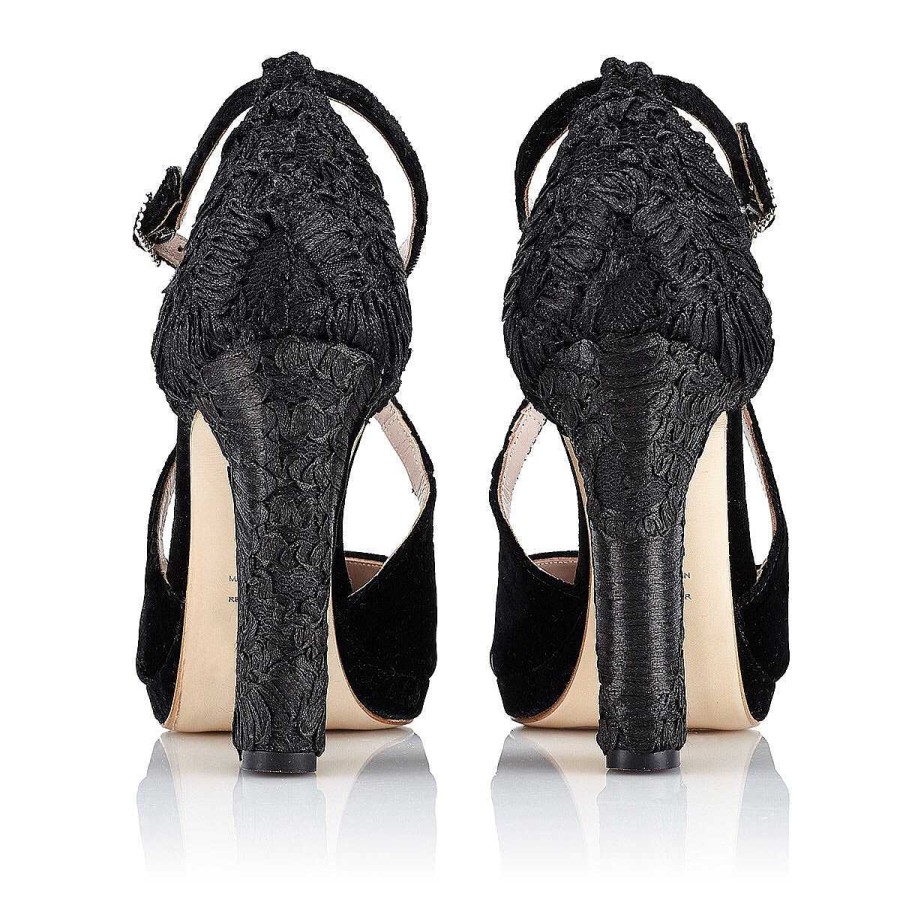 Todos Los Zapatos Just-ENE | Black Celestina Sandal ( 10 Cm Con Plataforma)