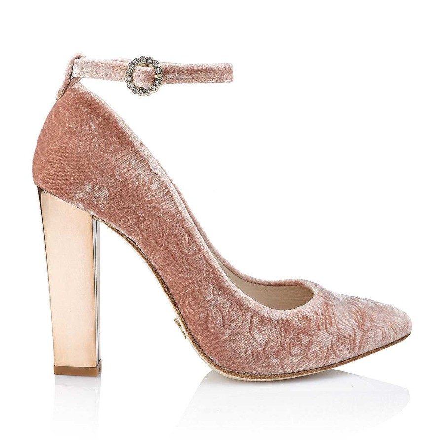 Todos Los Zapatos Just-ENE | Pink Brocade (10 Cm)