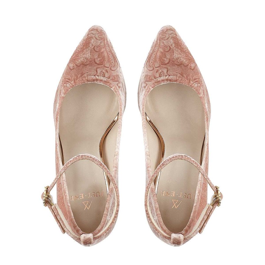 Todos Los Zapatos Just-ENE | Pink Brocade (10 Cm)